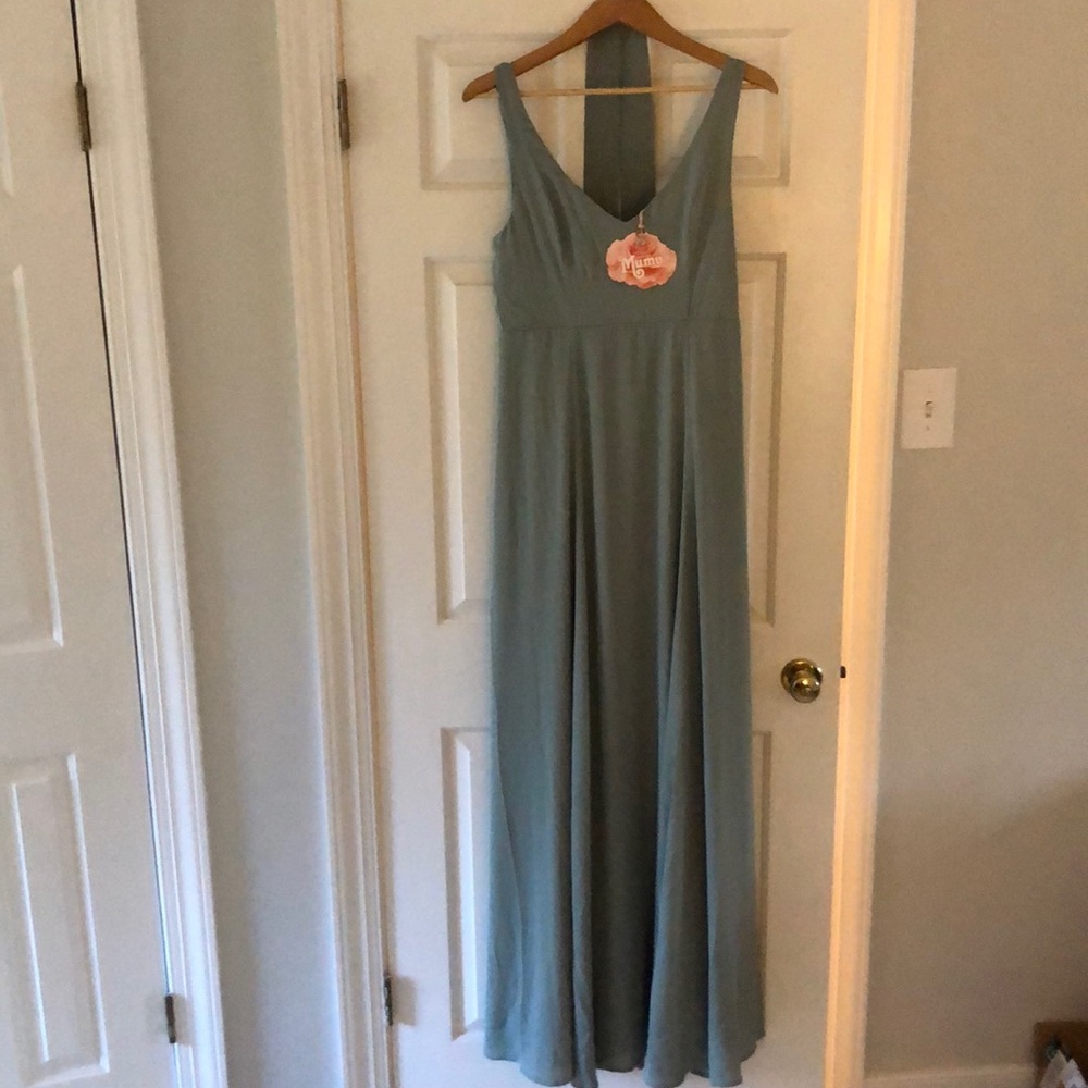 Jenny Maxi dress Silver sage Mumu L